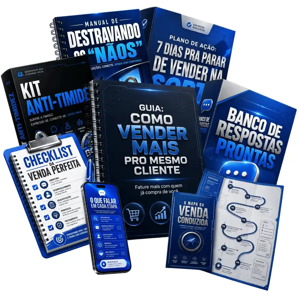 Tudo que você recebe com o Manual de Vender Sem Travar